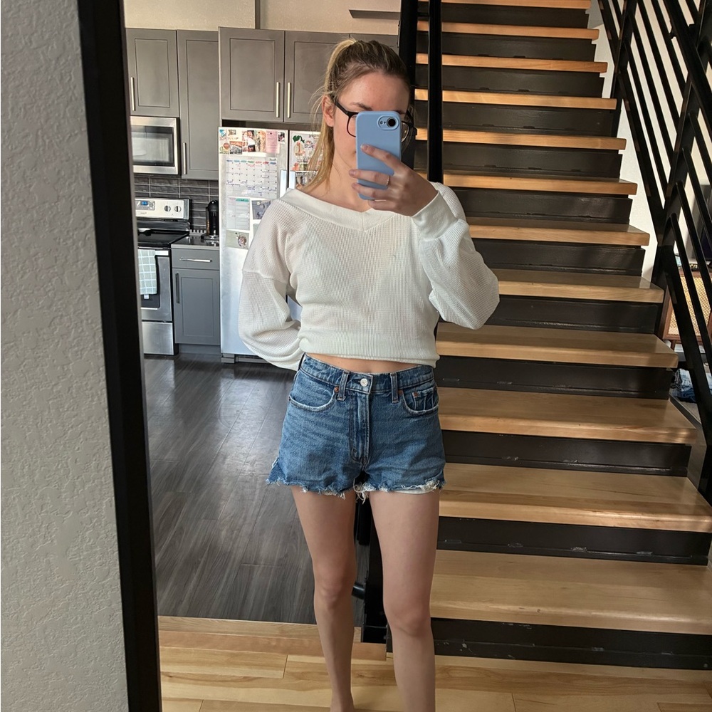 Abercrombie Mom Shorts High Rise